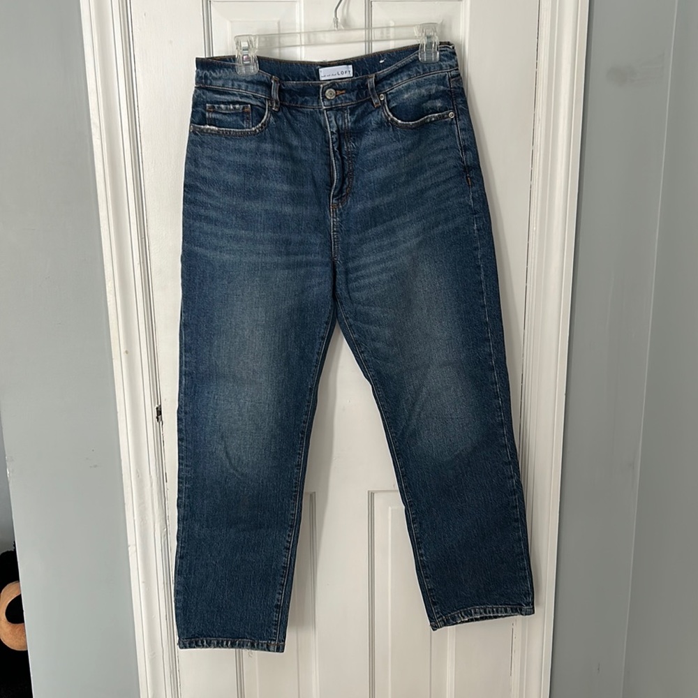 Loft size 8 “The Straight Crop” jeans